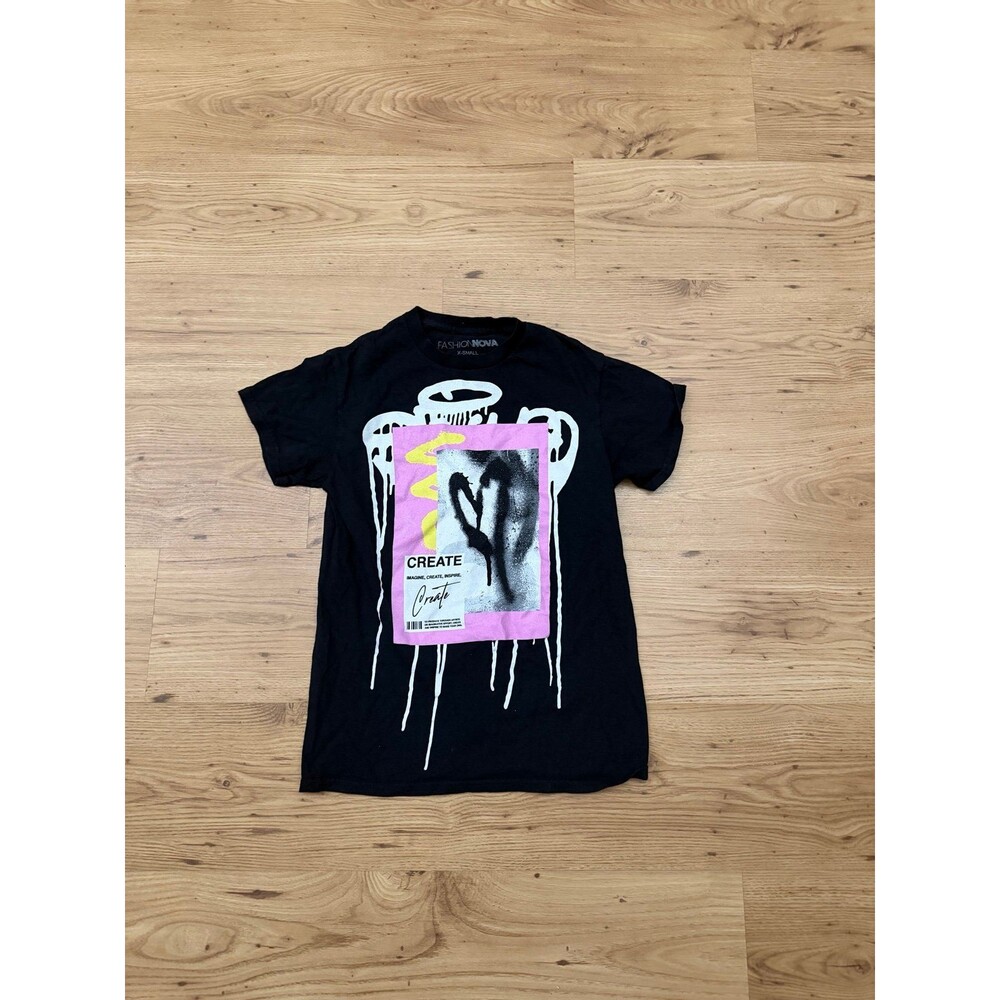 Fashion Nova Black Create Graphic T-Shirt